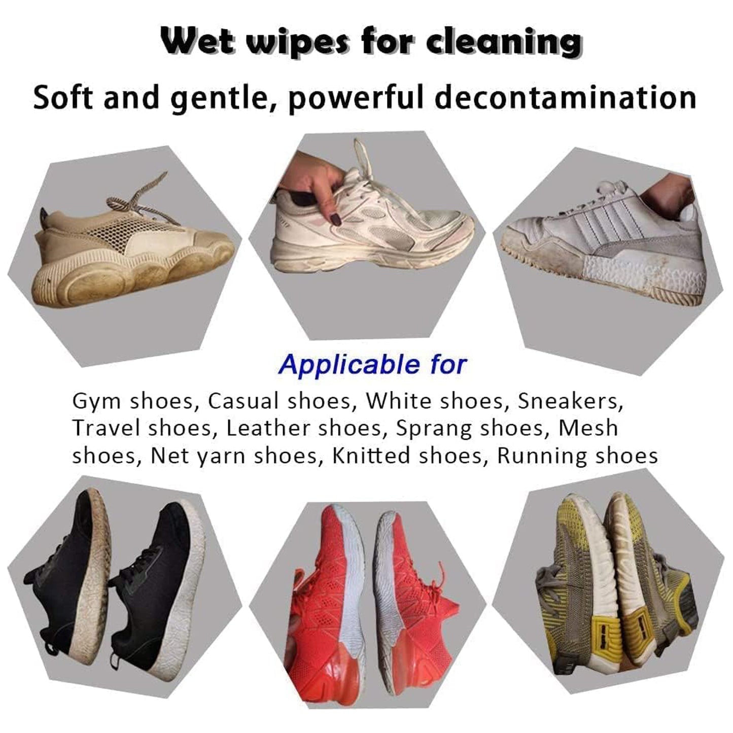 Sneaker & Shoe Cleaning Wipes – Pack of 80