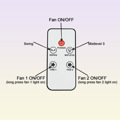 Electric Fan Desktop Double-Head Powerful Air Cooler (1 Pc / With Remote)