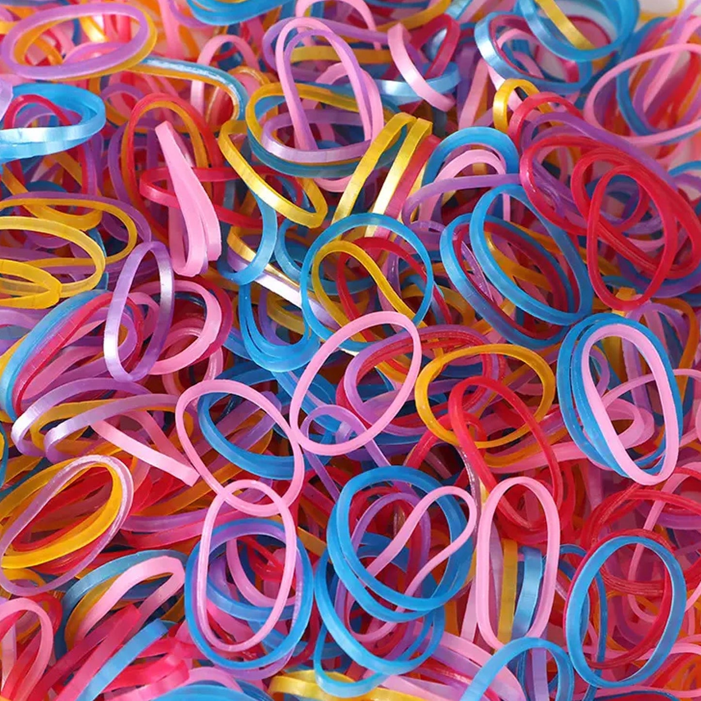 Strong & Reusable Rubber Bands: Multicolor for Office, Home & School (1.5 Inch 100 GM), Hair accessories