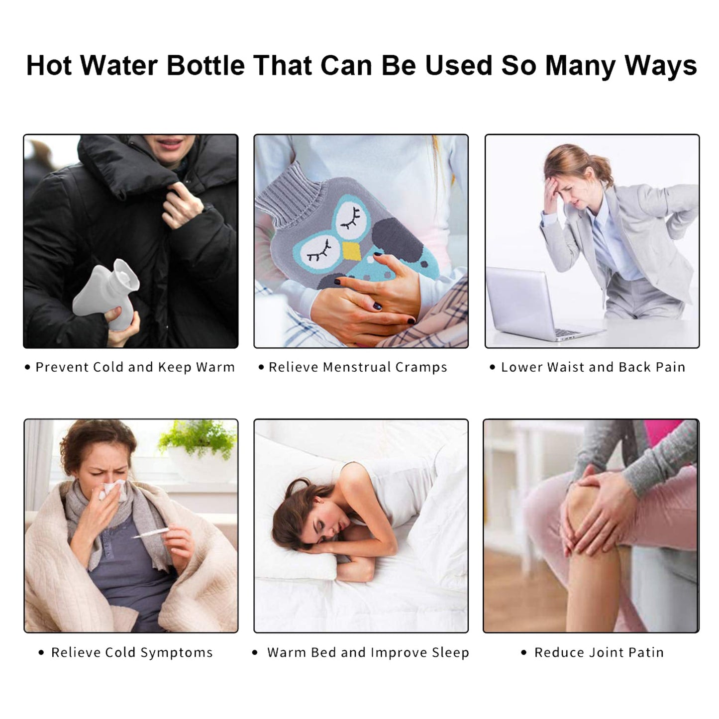 Doremon Hot Water Bag for Pain Relief & Warmth with Cover