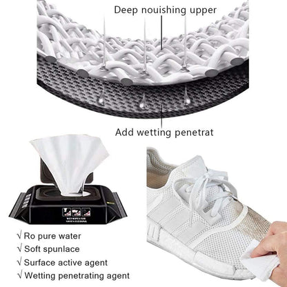 Sneaker & Shoe Cleaning Wipes – Pack of 80